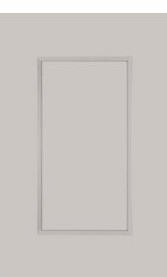 Ivory painted cabinet finish